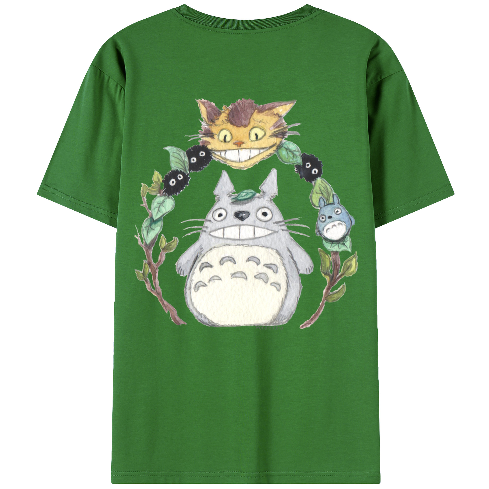 （画像用） となりのトトロ 草壁メイ 草壁サツキ My Neighbor Totoro Satsuki Kusakabe Mei Kusakabe レディース半袖Tシャツ(バックプリント)